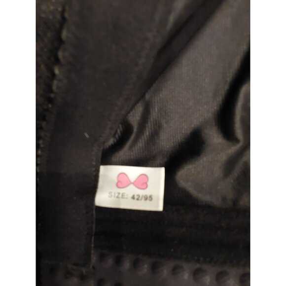 NEW Doosinki Women's Plus Size Black Butterfly Bra Front Close. Wireless.  42/95 - Picture 4 of 6